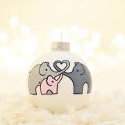 Baby's First Christmas Elephants Ornament