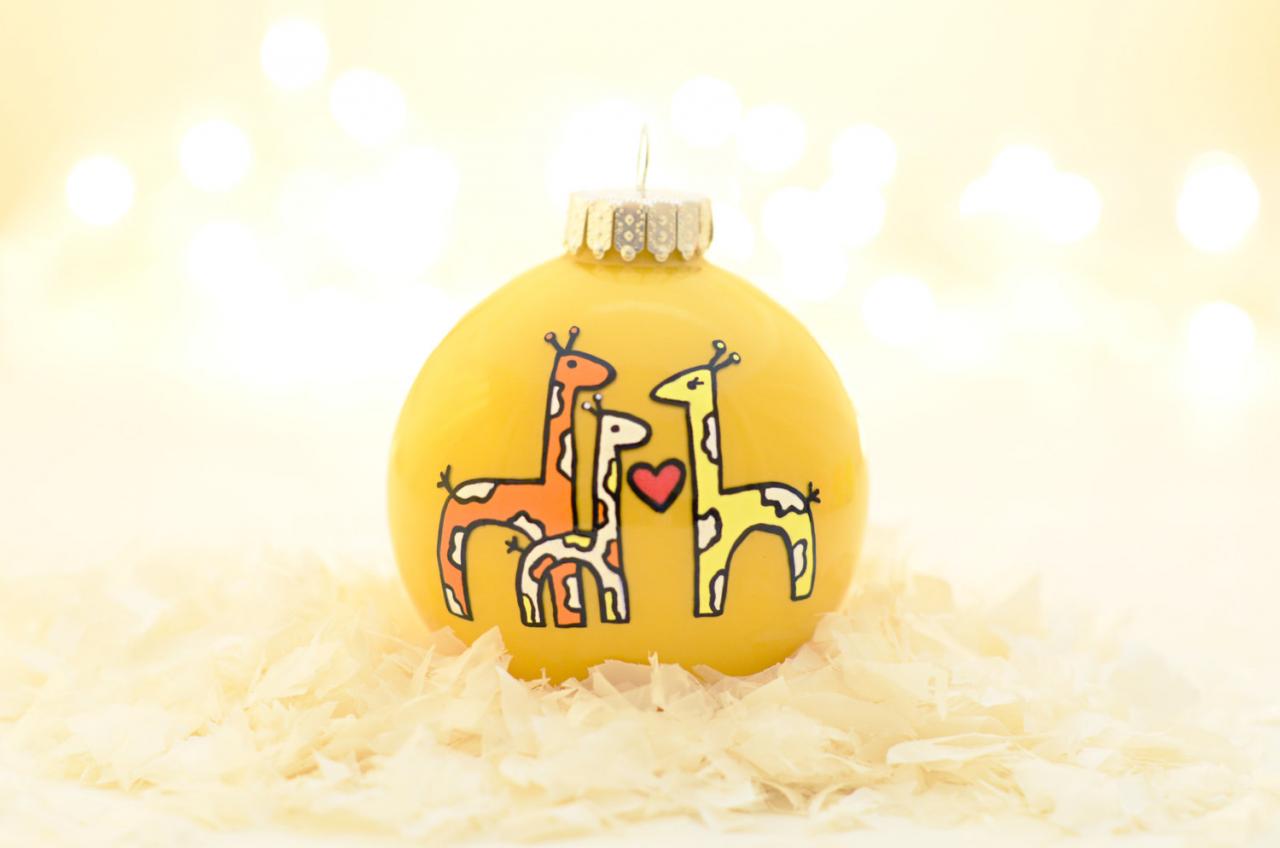 Baby's First Christmas Giraffes Ornament